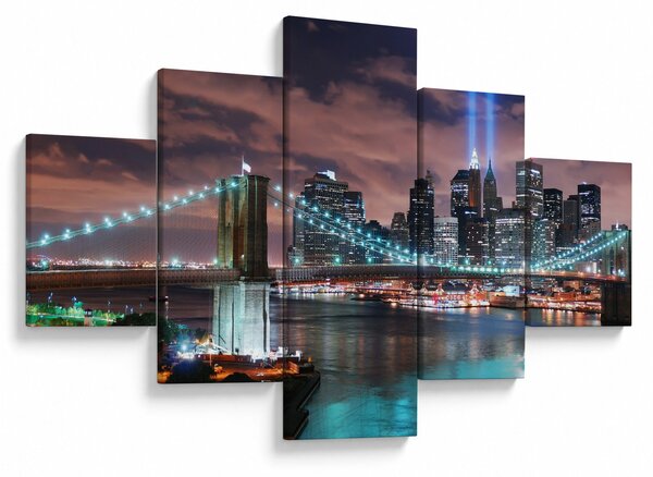 Obraz - Nowy Jork, Manhattan (125x70 cm)