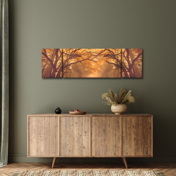Obraz drogi w jesiennym krajobrazie (170x50 cm)