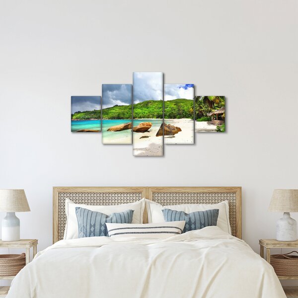 Obraz - Seszele, Takamaka beach (125x70 cm)