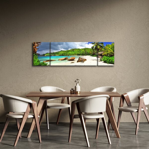 Obraz - Seszele, Takamaka beach (170x50 cm)