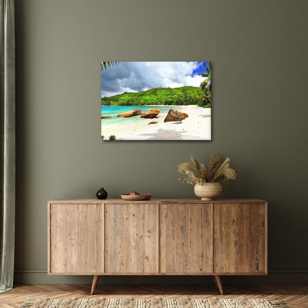 Obraz - Seszele, Takamaka beach (70x50 cm)