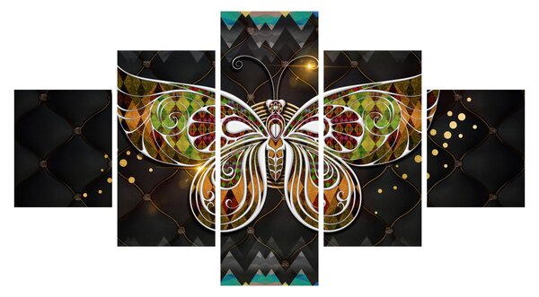 Obraz - Magiczny motyl (125x70 cm)