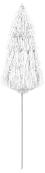Parasol plażowy w hawajskim stylu, biały, 180 cm