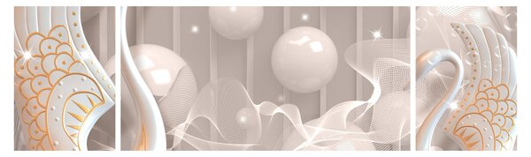 Obraz - Przeklęte łabędzie (170x50 cm)