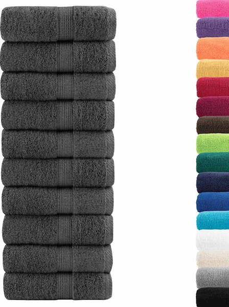 Ręczniki toaletowe Premium, SOLUND 50 szt. Antracyt 30x30cm 600 g/m²
