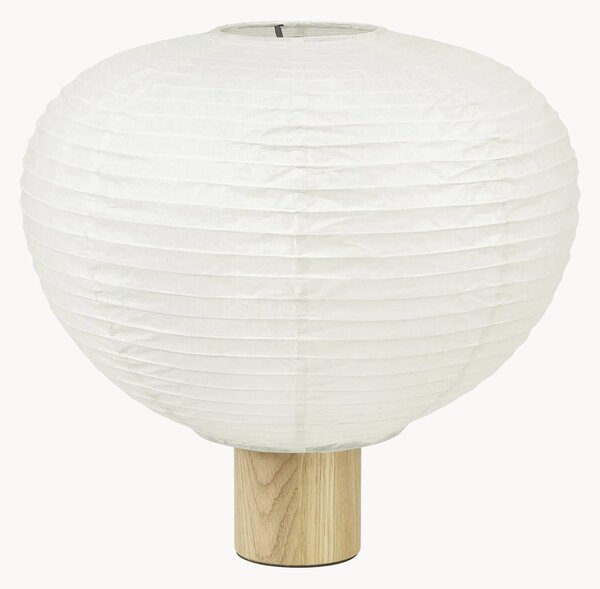 Lampa stołowa z podstawą z drewna dębowego Kami