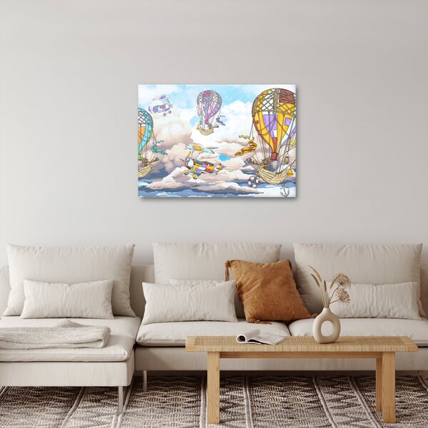 Obraz - Wyprawa w chmurach (70x50 cm)