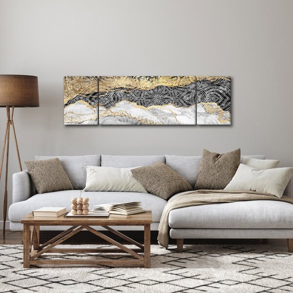 Obraz - Mandala w marmurze (170x50 cm)