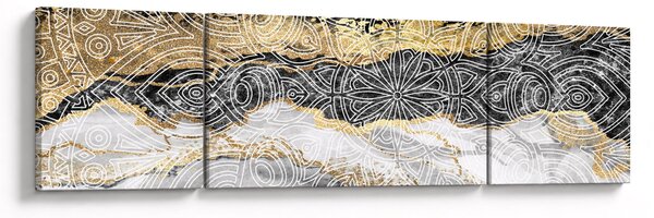 Obraz - Mandala w marmurze (170x50 cm)