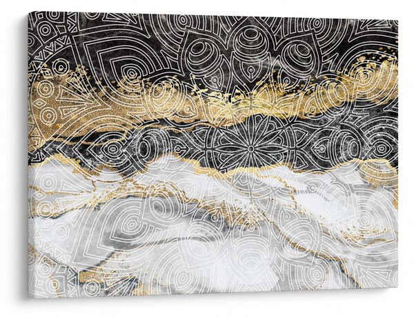 Obraz - Mandala w marmurze (70x50 cm)