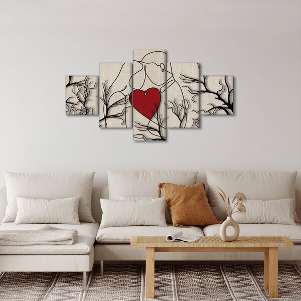 Obraz - Zakochana para (125x70 cm)