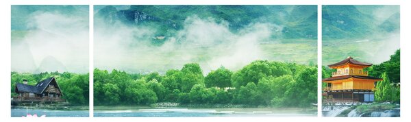 Obraz - Wymarzony krajobraz (170x50 cm)