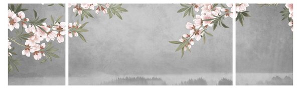 Obraz - Księżyc nad krajobrazem (170x50 cm)