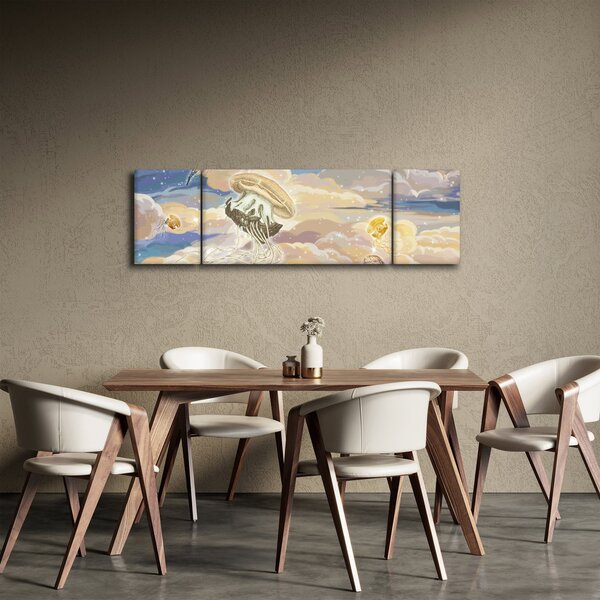 Obraz - Niebiańskie Meduzy (170x50 cm)
