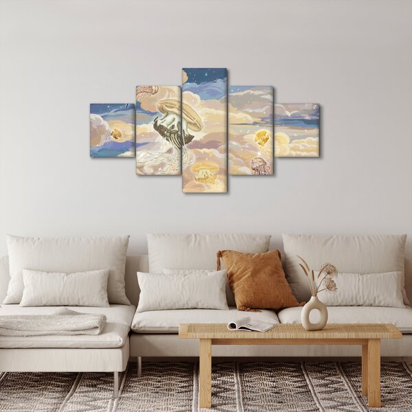 Obraz - Niebiańskie Meduzy (125x70 cm)