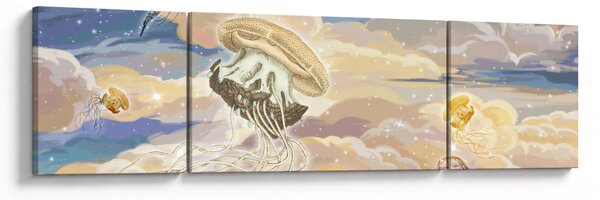 Obraz - Niebiańskie Meduzy (170x50 cm)