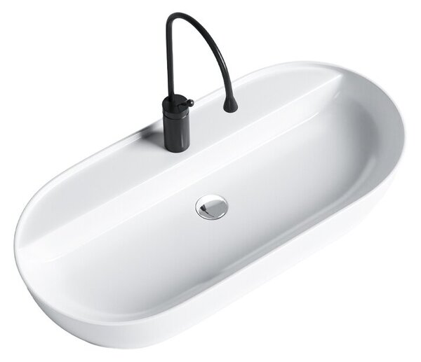 Umywalka nablatowa HYDROSAN EMI-WH-810 Owalny Biały