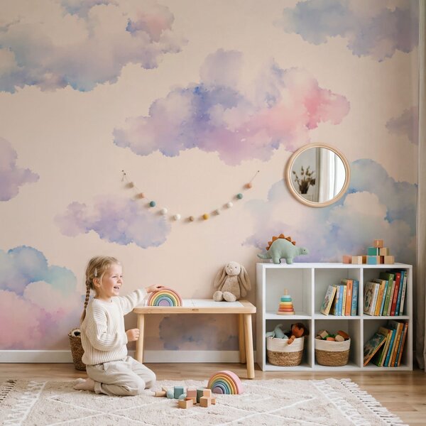 Fototapeta Wzór chmur na białym tle, Fototapety Niebo, Popularne Fototapety, t00798 - Tapeko.pl