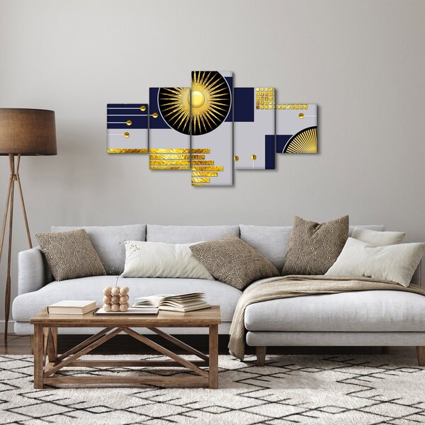 Obraz - Złote koła (125x70 cm)