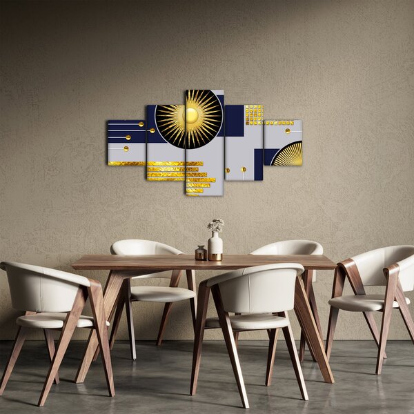 Obraz - Złote koła (125x70 cm)