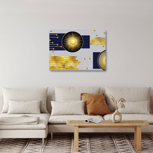 Obraz - Złote koła (70x50 cm)