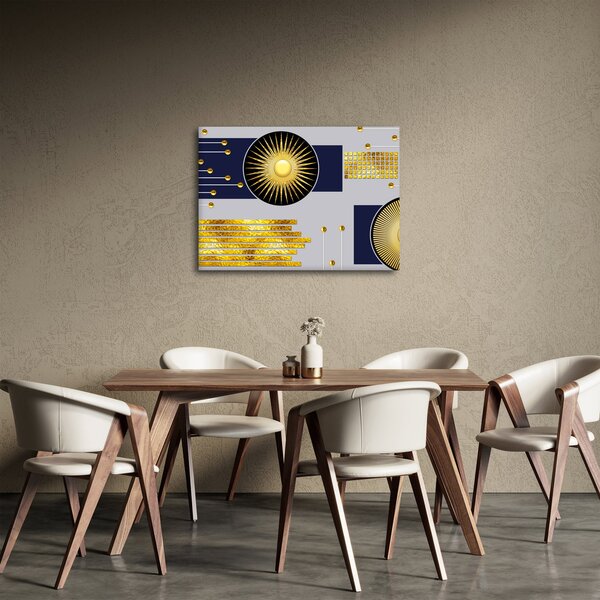 Obraz - Złote koła (70x50 cm)