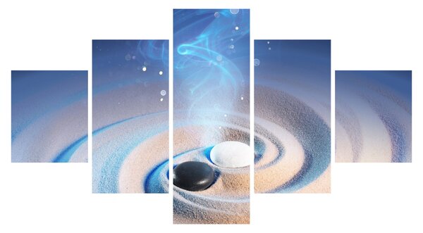 Obraz - Eteryczny yin-yang (125x70 cm)