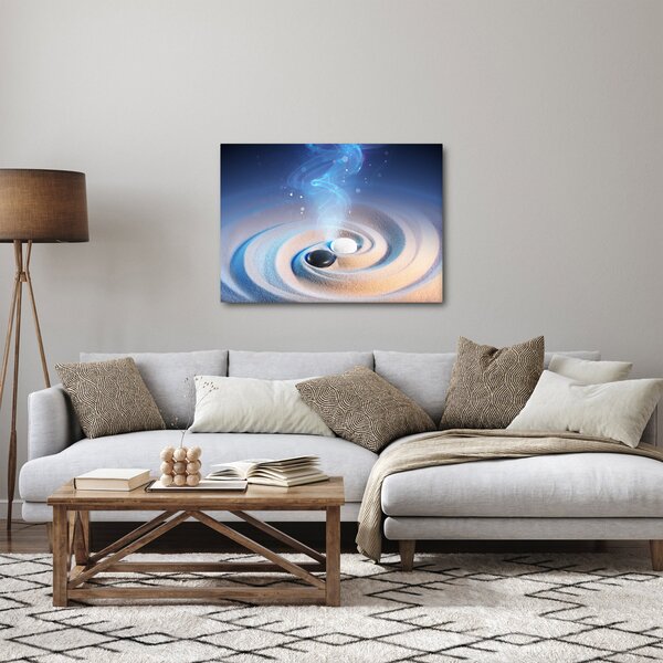 Obraz - Eteryczny yin-yang (70x50 cm)