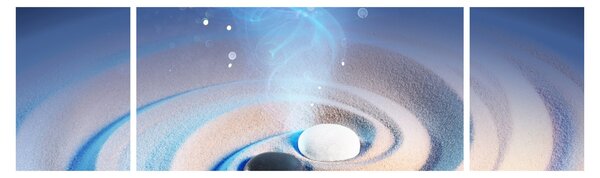 Obraz - Eteryczny yin-yang (170x50 cm)