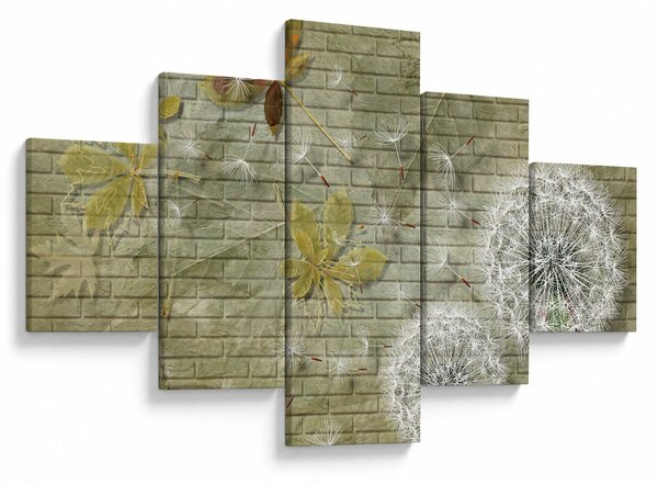Obraz - Dmuchawce unoszone wiatrem (125x70 cm)