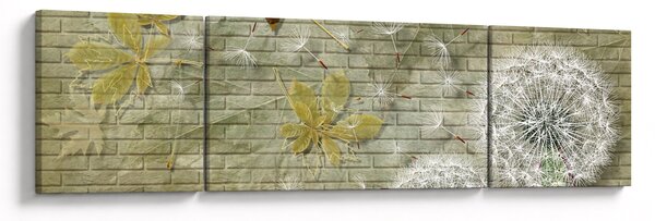 Obraz - Dmuchawce unoszone wiatrem (170x50 cm)