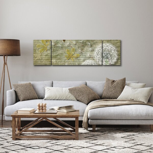 Obraz - Dmuchawce unoszone wiatrem (170x50 cm)