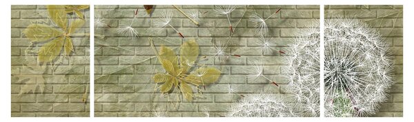 Obraz - Dmuchawce unoszone wiatrem (170x50 cm)