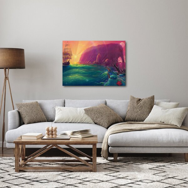 Obraz - Obraz olejny, Podróż do fantastycznego królestwa (70x50 cm)
