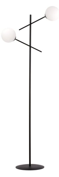 Lampa stojąca podłogowa Emibig 2xE14 40W LINEAR LP2 BLACK/OPAL 1169/LP2