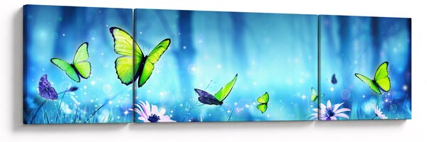 Obraz - Mistyczna leśna polana (170x50 cm)