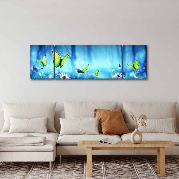 Obraz - Mistyczna leśna polana (170x50 cm)