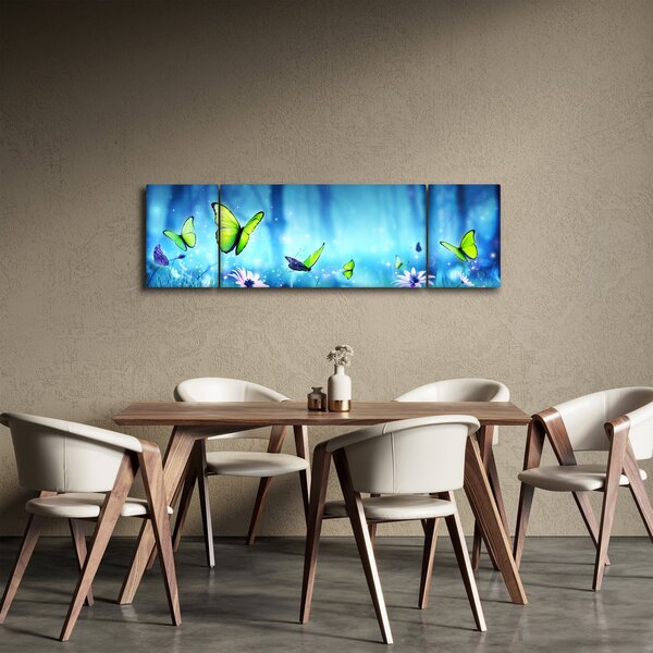 Obraz - Mistyczna leśna polana (170x50 cm)