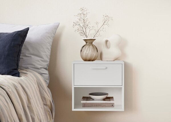 Biała wisząca szafka nocna Keep by Hammel – Hammel Furniture