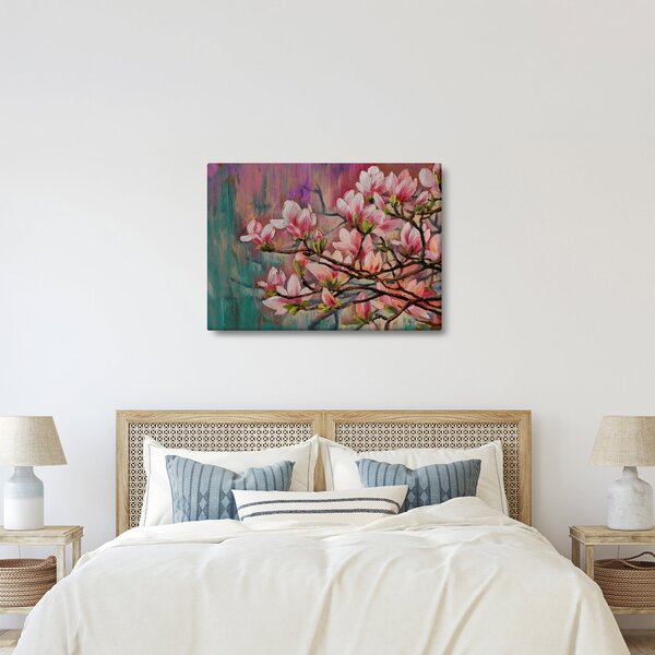 Obraz - Obraz olejny, Kwitnąca sakura (70x50 cm)