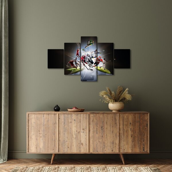 Obraz - Sportowcy (125x70 cm)