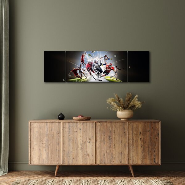 Obraz - Sportowcy (170x50 cm)