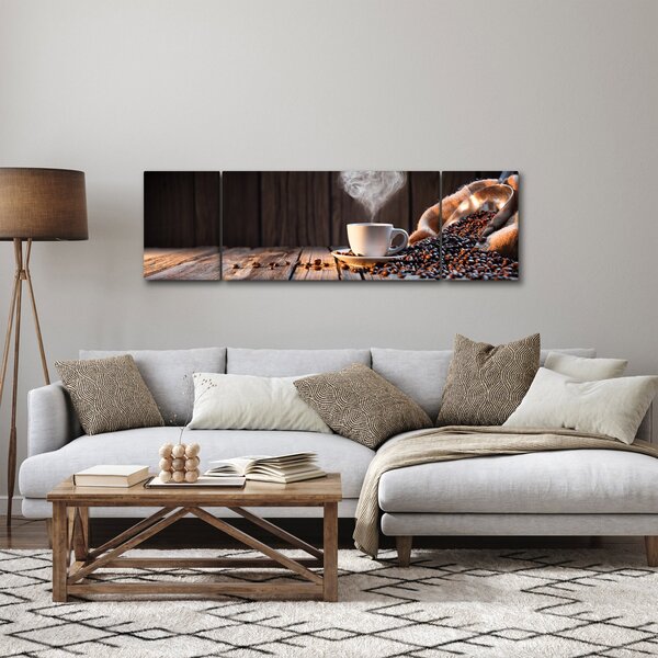 Obraz - Czas na kawę (170x50 cm)