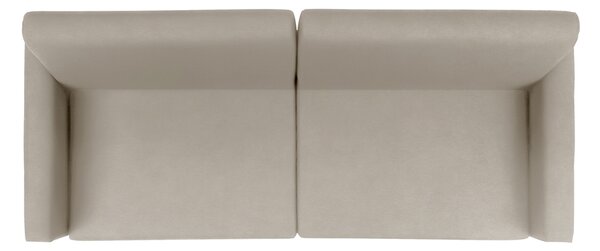 Sofa Elegantia 160 do półkotapczanu - kremowa plecionka Ado 1601 Halva