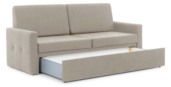 Sofa Elegantia 160 do półkotapczanu - kremowa plecionka Ado 1601 Halva