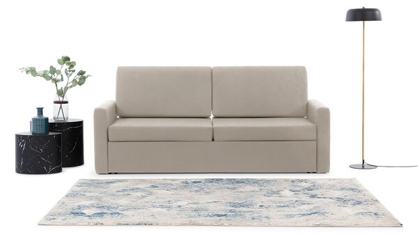 Sofa Elegantia 160 do półkotapczanu - kremowa plecionka Ado 1601 Halva