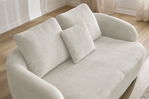 Sofa Finezal dwuosobowa - beżowy szenil Cremona 02