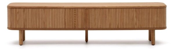 Szafka pod TV w dekorze jesionu w naturalnym kolorze 200x50x40 cm Mailen – Kave Home