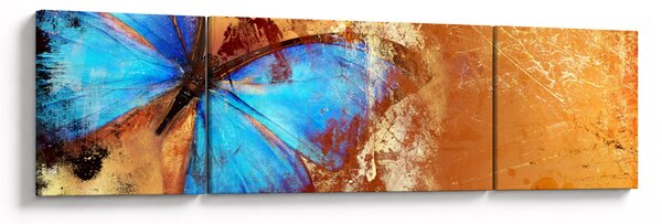 Obraz - Niebieski motyl (170x50 cm)