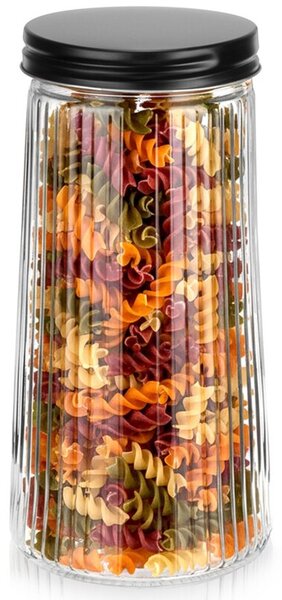 Pojemnik na produkty sypkie szklany z pokrywką 1,4 l